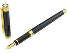 Montblanc Noblesse Typ III Füller Nr.18150 Dunkelblau 18 Karat Gold EF-Feder