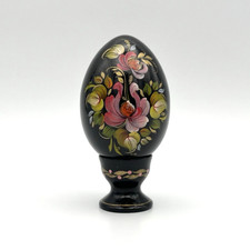 Vintage Holzei Pysanka Blumen