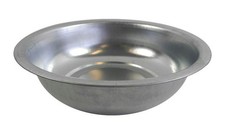 Dekoschale aus Metall, silber