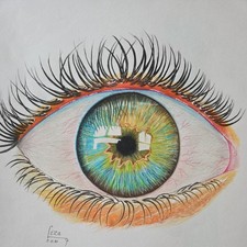 Original Zeichnung mit