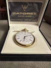 Taschenuhr Cartorex Gold-weiß Neu