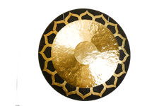 Feng Gong - Wind-Gong - Lotus Design - Bronze - 38" / 95 cm ⌀ - Klangmassage Med