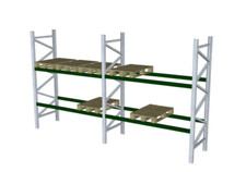 Schäfer PR600 Palettenregal Stahlregal H3.800 mm Regalsystem für Paletten Regal