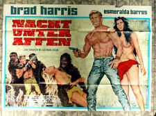 NACKT UNTER AFFEN A0-FILMPOSTER XL Ger 2-Sheet ´69 BRAD HARRIS ESMERALDA BARROS