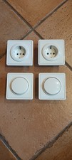 2 Steckdosen und 2 Wechselschalter u.P., Gira S-Color