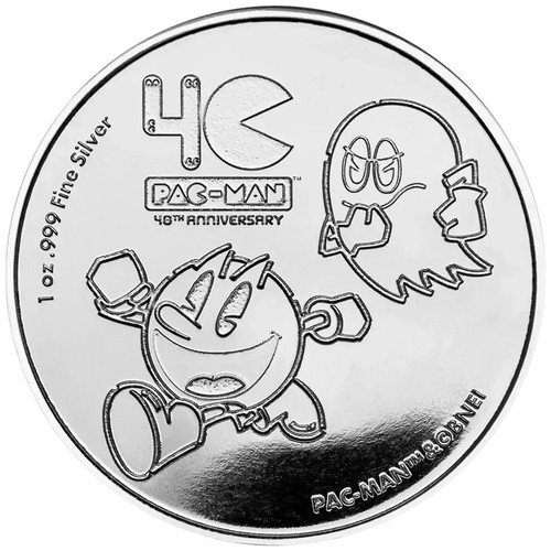 Silbermünze pac man 40 - silbermünze,