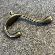 6x Kleiderhaken Messingoptik