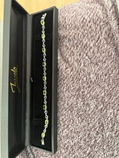 Peridot Silberarmband Weißer