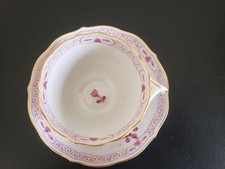 Meissen Indisch Purpur Reich Espresso Tasse Mokkatasse+Untertasse Maria Theresia