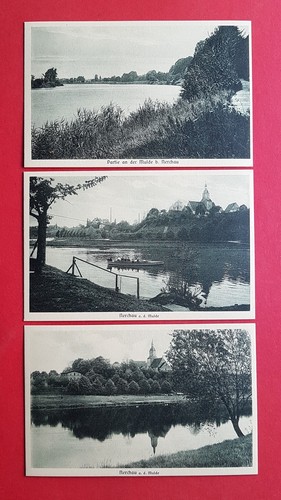 Postcard nerchau near - x,