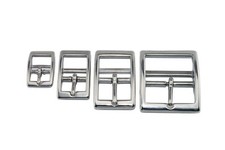 Doppelstegschnalle Edelstahl -