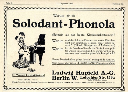 Ludwig hupfeld berlin w - hupfeld,