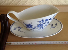 Seltmann Weiden Doris Isolde Bayrisch Blau Sauciere mit Untersatz