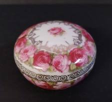 Wien Porzellan Kleine Deckeldose Rosendekor