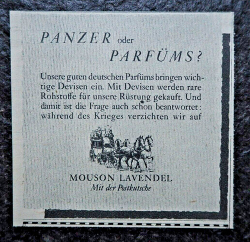 Panzer oder parfüms mouson - oder,