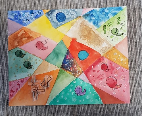 Original bild aquarell - original,