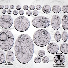 Sacred Temples Gestaltete strukturierte Bases Rund Oval für Tabletop Wargaming