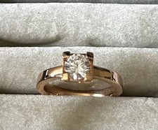 Ring Jette Solitaire 925er Silber Roségold vergoldet  Gr. 55