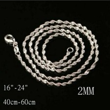 925er Sterling Silber Singapurkette Manner Frauen Kinder 40-60 cm