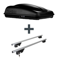 Dachbox Topbox TopBox 350 + Dachträger Menabo für VW Golf Plus Typ 5M1/521 NP