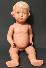 Alte 64cm große Schildkröt Puppe Inge Schildkrötpuppe Puppen Dolls blond Antik