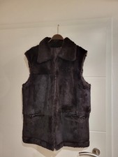 Long echtfellweste damen - , #