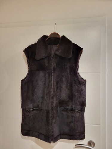 Long echtfellweste damen - -, #