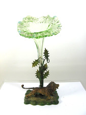 Antike Uranglas Vase Epergne
