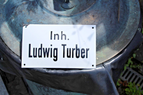 Emaille emailschild inhaber - emailschild,
