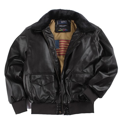 Herren leather bomberjacke - herren, pu