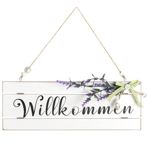 Türanhänger willkommen - "willkommen",
