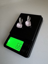 Luxury 750 gestempelte pomellato Design Ohrringe, Quartz, rolled, 6.6 Gramm, Neu