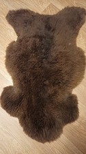 Schaffell Lammfell Naturfell, braun, 106 x 70 cm, gute Qualität,