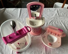Baby Born, Badewanne, Toilette, Waschbecken, Badezimmer, mit Geräuschfunktion