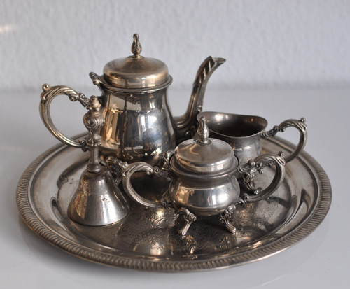 Mokka set barock stil - mokka,