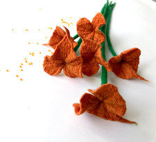 Filzblüte dekoblüte gefilzt - filzblüte,