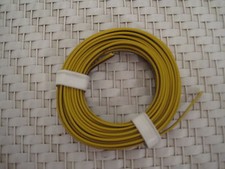 Kabel Zwillingslitze f. Eisenbahnlampen braun/gelb  Ring a 5m