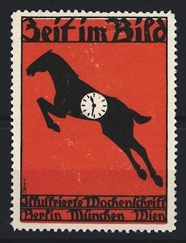 Reklamemarke berlin zeit im - zeit,