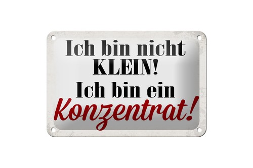 Blechschild spruch 18x12 - blechschild,