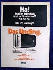Braun Sixtant 6006 Rasierer, originale Werbung aus 1971