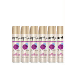 6x75ml Impulse Be Surprised Deospray Body Duftspray Body Fragrance 0% Alu