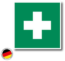 Erste Hilfe Aufkleber Rotes kreuts Verbandsmaterial Medizinschrank
