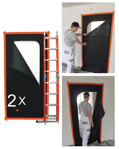 Bautür staubtür - 2x,