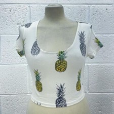 FOREVER 21 ANANAS CROP TOP