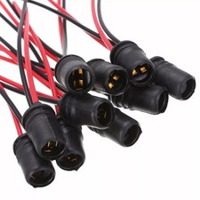 5x T10 W5W Auto/KFZ Lampen Standlicht Fassung Steck Sockel Mit Kabel Parklicht