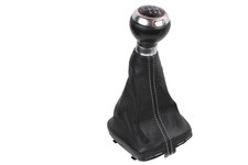 Schaltknauf 6 Gang 8P0863278CC Audi S3 8P Schaltmanschette Leder soul/silber