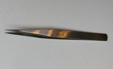 Pinzette gerade m.Spitze 125mm vernickeltModellbau Basteln Briefmarken Uhrmacher