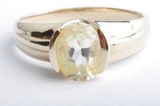 Citrin Ring 375 9K Gelb Gold