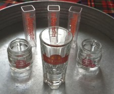 6 Schnapsgläser Grassl Gebirgsenzian Abtshof  Jägermeister (Plastik) shot