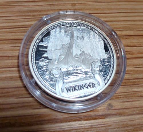 Wikinger münze mit - wikinger-münze, axt